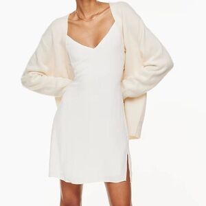 Aritzia Mini Cocktail White Dress